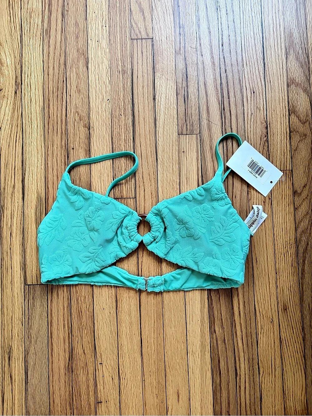 Dippin' Daisy's Solar Triangle Bikini Top Green NWT